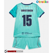 Otroške Nogometnih dresov Barcelona Andreas Christensen #15 Tretji 2026-27 Kratki rokavi (+ hlače)